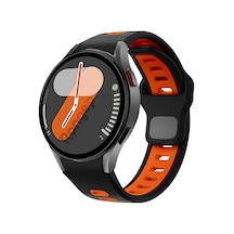 Samsung İle Uyumlu Çift Renkli Pin-and-tuck 20mm Kordon Galaxy Watch 7/6/5/4 Serisi İçin Galaxy Watch 7 Kordon 40mm/44mm Watch 6/4 Classic 47/43/42mm Watch 5 Pro Uyumlu Çok Renkli