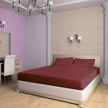 Tevalli Fitty Tek Kişilik Çarşaf Takımı-Bordo