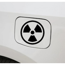 Araba Depo Kapağı Sticker Radyasyon Oto Sticker 2 Adet
