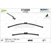 Ön Silecek Süpürge Takimi 800-700mm Opel Zafira C 2011-2019 Peugeot P3008-p5008 2009 Citroen C4 Spaceto Urer 2018 Silencio X - Trm Flat Blade Vm484 X2