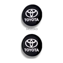 Kendinden Yapışkanlı Toyota Logolu 14 Mm Damla Baskılı Anahtarlık Kumanda Amblemi 2 Adet 3d Etiket