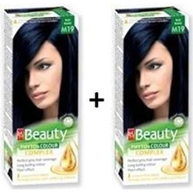 Mm Beauty Bitkisel Saç Boyası Mavi Siyah M19 - 2 Adet (464063502)