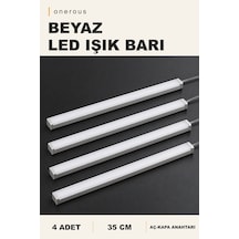 Onerous 35 Cm Beyaz Led Bar, 4 Adet, Anahtarlı
