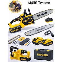 Dragro Drg-21v Kömürsüz S Dijital Gösterge Otomatik Yağlamalı Akülü Dal Kesme Budama Testeresi