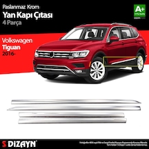 S-dizayn Vw Tiguan Krom Yan Kapı Çıtası 4 Prç. 2016-2020