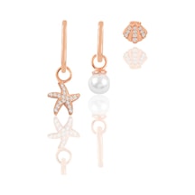 Söğütlü Silver Gümüş Rose İnci Ve Zirkon Taşlı Deniz Kombin Üçlü Küpe Seti Söğütlü Silver Gümüş Rose İnci Ve Zirkon Taşlı Deniz Kombin Üçlü Küpe Seti