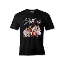 Stray Kids - Band Siyah Erkek Tshirt 001