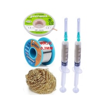 Mechanic /lehim Teli 40gr 0,3mm Lehim Toplama Cp-1515 Emme Teli 1,5mm Havya Ucu Temizleme Teli Set St04