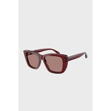 Emporio Armani Bayan Gözlük 0ea4246u 625473 54 Parlak Şeffaf Bordo-açık Kahve Bordo