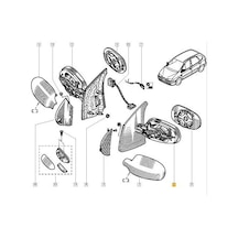 Renault Megane Scenic Kapi Aynasi Sol 1999-2003 7700431542 Ren11sc008 1.6, 1.9, 2.0