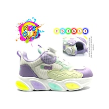 Cool Leon Akıllı Bağcıklı Işıklı Ortopedik Çocuk Spor Ayakkabı Lila