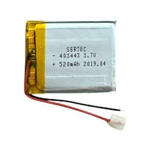 403443 3.7v 520 Mah Li-polymer Pil Devreli/1.5a Tg 5klfk5h