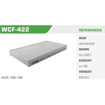 WINKEL WCF-422 Polen Filtresi Marea Brava Bravo 96- / 156