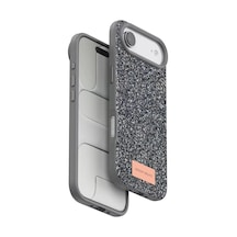 Onegif Apple İphone 17 Air Bright Simli Kapak - Gümüş Kılıf
