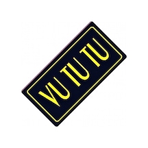 Vu Tu Tu Yazılı Sök-tak-pratik Vantuzlu Yeni Nesil Dekor Plaka