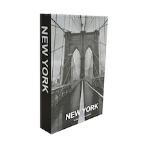 2025-701 New York Brıdge Dekoratif Kitap Kutusu