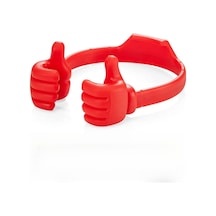 Wezone Küçük Taşınabilir Abs Parmak Modeli Telefon Tutucu - 7 İnç Altı Cihazlar İçin Sağlam Ve Dayanıklı - Kırmızı