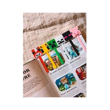 Minecraft Karakterli 3d Kitap Ayracı 6'lı Set