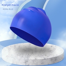Aurora Çocuk Silikon Düz Kapak Su Geçirmez Düz Renk Büyük Meşap Kasımavi Mavi