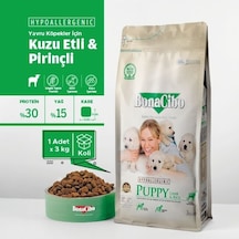 BonaCibo Puppy Kuzu Etli ve Pirinçli Yavru Köpek Maması 3 KG