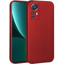 Mi 12 Lite Kılıf Tchs Premier Silikon Kapak - Kırmızı Kirmizi