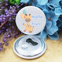 Baskılı Açacak Bebek Şekeri Magnet Metal 6 Cm 15 Adet