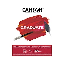 Canson Graduate Akrilik & Yağlıboya A3 290gr 20yp Blok