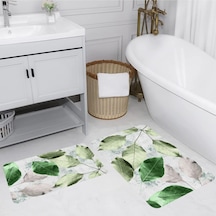 Eliana Home Dijital Baskılı 2'li Banyo Paspas Takımı Lna5213 Yeşil