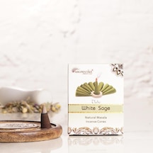 Aromatika Beyaz Adaçayı Kokulu Konik Tütsü