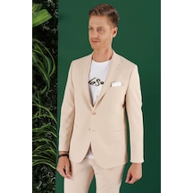 Efor C 645 Slim Fit Bej Spor Ceket Bej