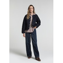 Colin's Colins Baggy Wide Leg Fit Kadın Dark İndigo Denim Jean Pantolon Cl1082769 Q1.v1 Dn08679