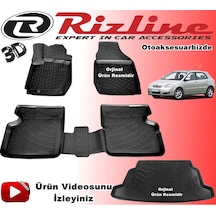 Corolla Uyumlu Hb 3D Havuzlu Paspas+Bagaj Havuzu 2001-2007 Arası Rizline N11.7611