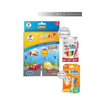 Carioca Baby Keçeli Kalem 6'lı, Joy 12'li Keçeli Kalem Ve Boya Sil Aktivite Kitabı Tükenmez Boyama Kitabı
