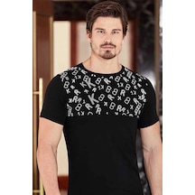 Alfa Aksesuar 03 Berrak Erkek T-shirt 4041 siyah