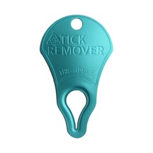 Hfambition Köpek Ve Kedi İçin Kanatlı Yuvarlak Kenar Tık Çıkarıcı Aleti - Ağır Dereceli Alüminyum, Gönüllü Kullanim, Dış Mekan Aktivite İçin Güvenilir Araç Mavi