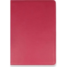 Galaxy Uyumlu X800 Tab S8 Plus 12.4 Kılıf 360 Tablet Deri Kılıf - Pembe