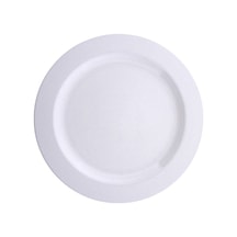 Beyaz Sert Plastik Parti Tabağı 26 Cm 10'lu Tek Kullanımlık Beyaz