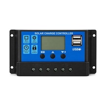 Demeras 12v/24v 10a Güneş Enerjisi Şarj Kontrol Cihazı Lcd Ve Usb Çıkışlı Regülatör