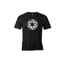 Star Wars - Galactic Empire Logo Siyah Erkek Tshirt