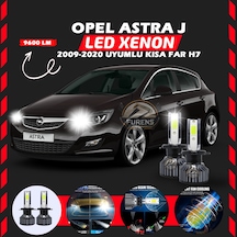 Opel Astra J 2009-2020 Kısa Far Uyumlu Şimşek Etkili Led Xenon Pro Series H7