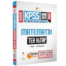 2026 Kpss Önlisans/ortaöğretim Kara Kutu Matematik Tek Kitap Ösym Çıkmış Soru Bankası Özetli Çözümlü