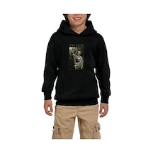 Zepplin Giyim Trivium Skull Siyah Çocuk Kapşonlu Sweatshirt