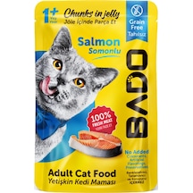 Bado Yetişkin Kedi Yaş Mama Somon Balıklı 85gr