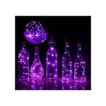 10mt Peri Mor 100 Led Pilli Noel Parti Yılbaşı Ağaç Dekoratif Aydınlatma Lambası Animasyonlu Süsleme
