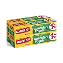 Koroplast Orta Boy Buzdolabı Poşeti 80'li 6 Paket 24 x 38 CM