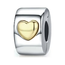 Nur Silver Kalp Durdurucu Gümüş Charm Nur-bl20017