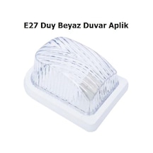 E27 Duy Beyaz Duvar Aplik