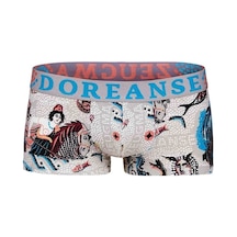 Doreanse Erkek Modal Baskılı Torbalı Renkli Mini Paça Boxer 1701 (543079469)