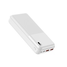 Xipin PX722 Hızlı Şarj Özellikli LED Işık Göstergeli Dual USB Taşınabilir Powerbank 20000 MAh Beyaz