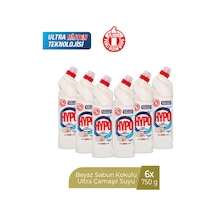 Ultra Çamaşır Suyu Beyaz Sabun Kokulu 750 Ml X 6 Adet 6'lı Set